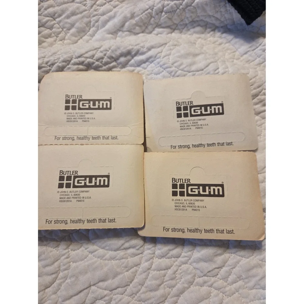 Vintage (4) Butler GUM Proxabrush Trav-Ler 1612 Cylindrical New Sealed